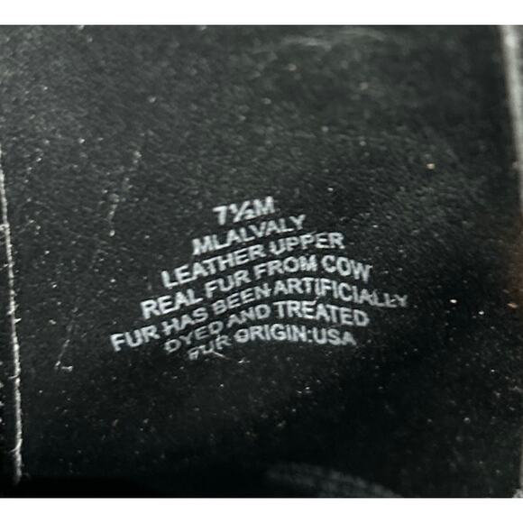 Marc Fisher Women’s Size 7.5M Animal Print‎ Cow Fur Alva Booties - Picture 8 of 8